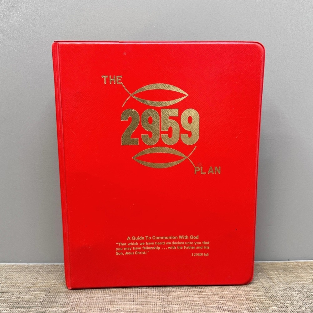 Vintage 2959 Plan Peter Lord Prayer Guide Communion With God 3 Ring Binder